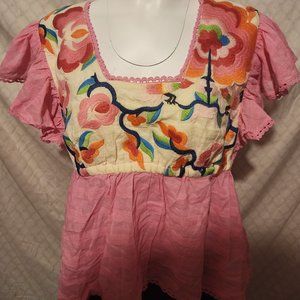 NWT Plenty Tracy Reese Pink Size Extra Large Blouse